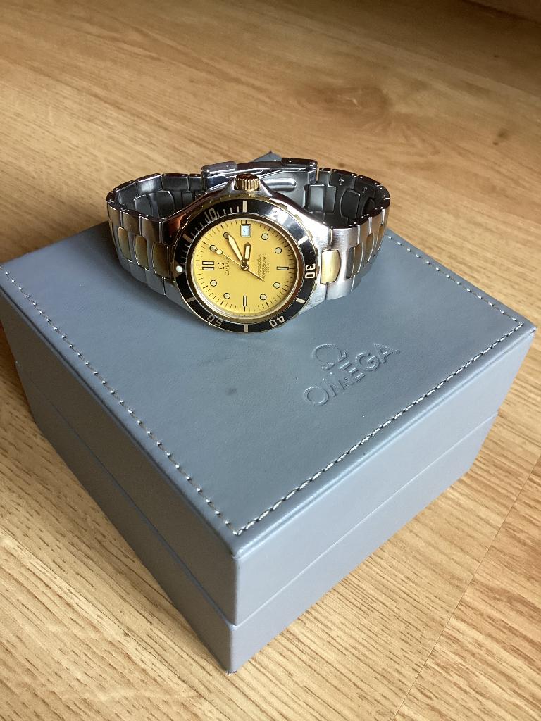 Omega seamaster 200 pre bond Quartz, Ophalen, Staal, Polshorloge, Zo goed als nieuw