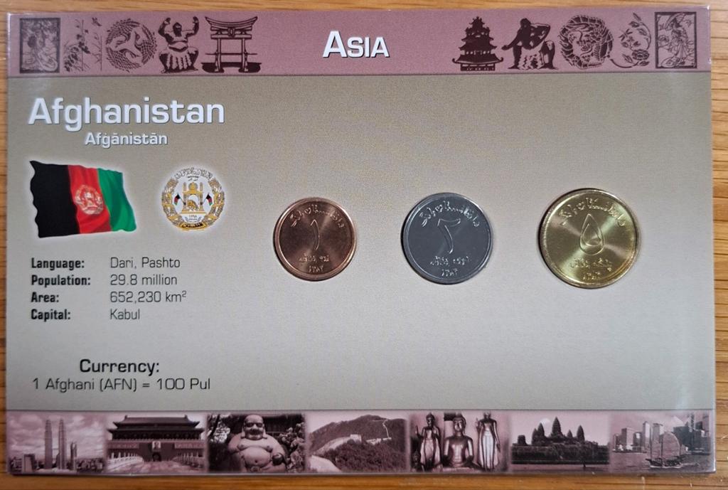137# Coins of the World muntset Afghanistan, Postzegels en Munten, Ophalen of Verzenden