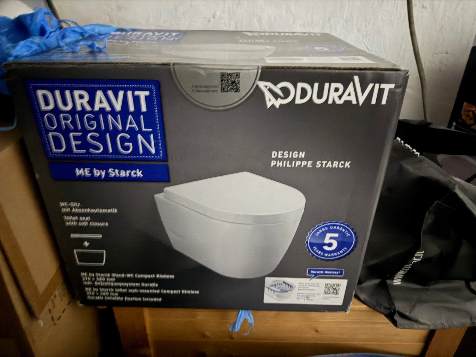 Nieuw Duravit ME by Starck wand-wc compact Rimless, Ophalen, Nieuw, Toilet