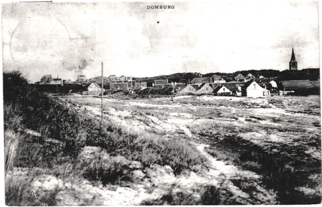 700732 Domburg 1929 Zeeland Gelopen met postzegel, Ophalen of Verzenden, 1920 tot 1940, Gelopen, Zeeland