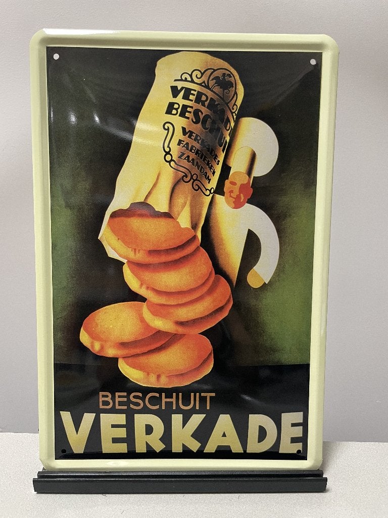 Verkade metalen reclamebord (Old Look), Www.pand50.nl, Reclamebord, Nieuw, Ophalen of Verzenden