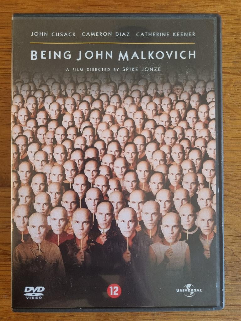 Being John Malkovich | Spike Jonze, Cd's en Dvd's, Dvd's | Science Fiction en Fantasy, Zo goed als nieuw, Fantasy, Vanaf 12 jaar