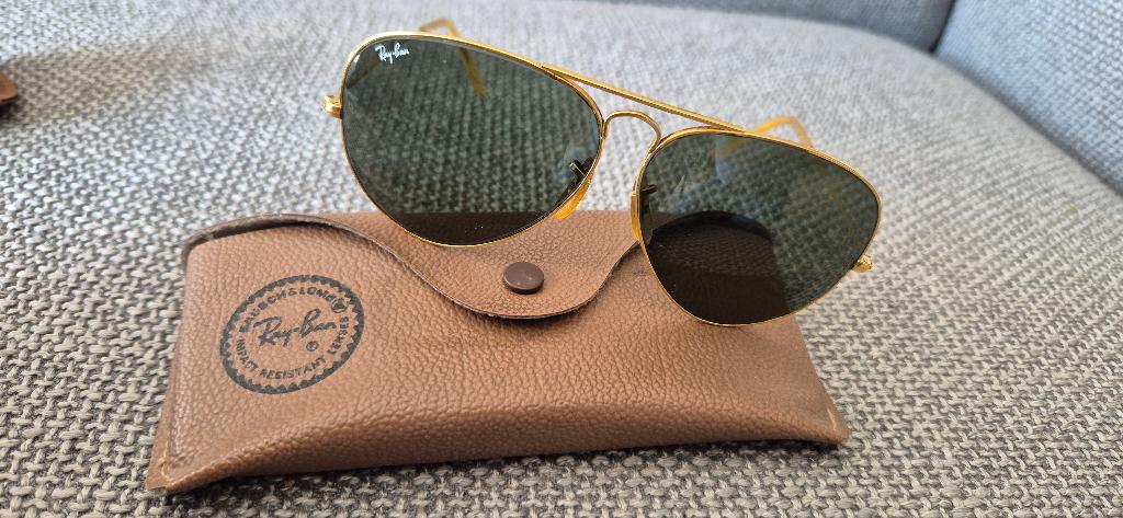 Vintage Ray-Ban pilotenbril, Ophalen of Verzenden, Gebruikt, Zonnebril, Ray-Ban