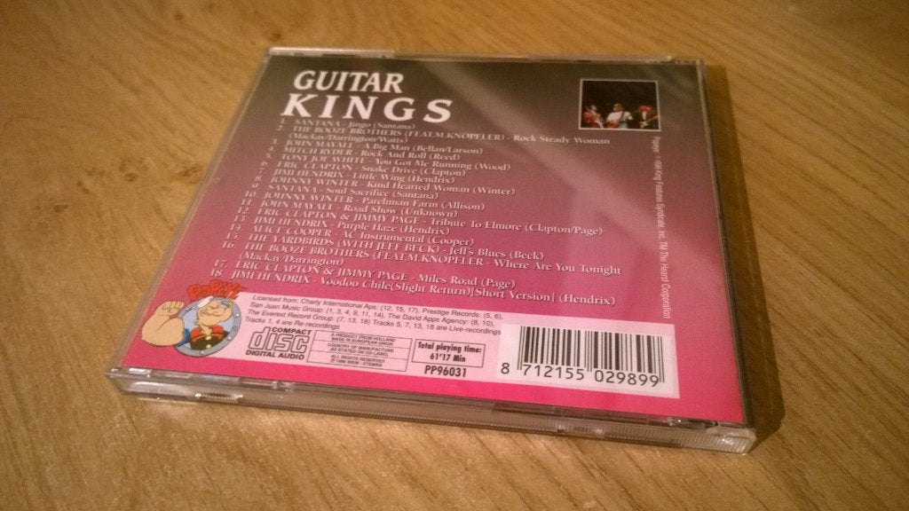 Guitar kings, jimi hendrix, mark knopfler, eric clapton, san, Ophalen, Gebruikt, Poprock, Verzamelalbum