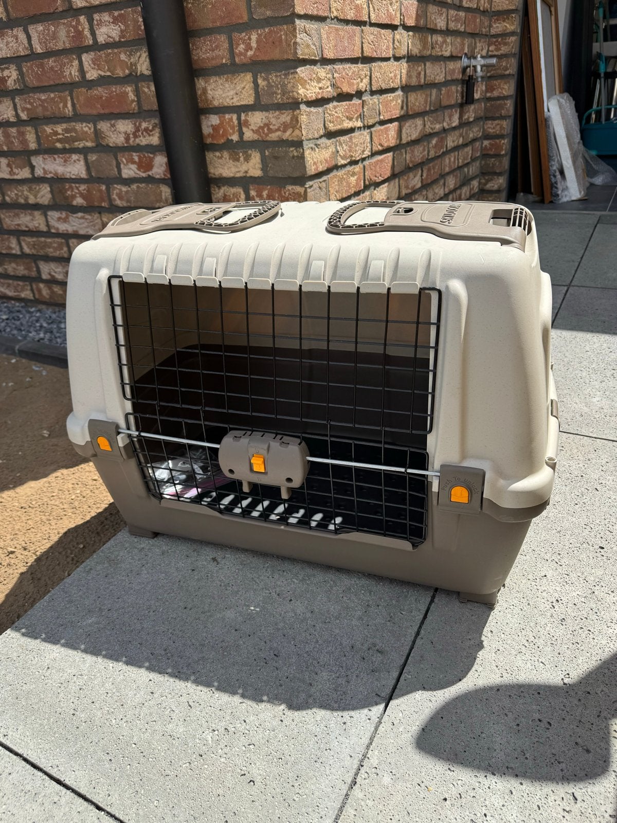 Transportbox voor kat of kleine hond, Dieren en Toebehoren, Hondenhokken, Ophalen, Zo goed als nieuw, Minder dan 75 cm, Minder dan 65 cm