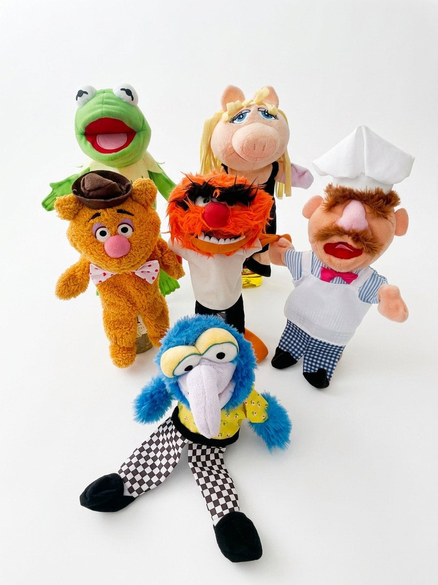 Muppetshow handpoppen - Kermit, Miss Piggy, Fozzy, Gonzo …, Overige merken, Overige karakters, Overige typen, Ophalen of Verzenden