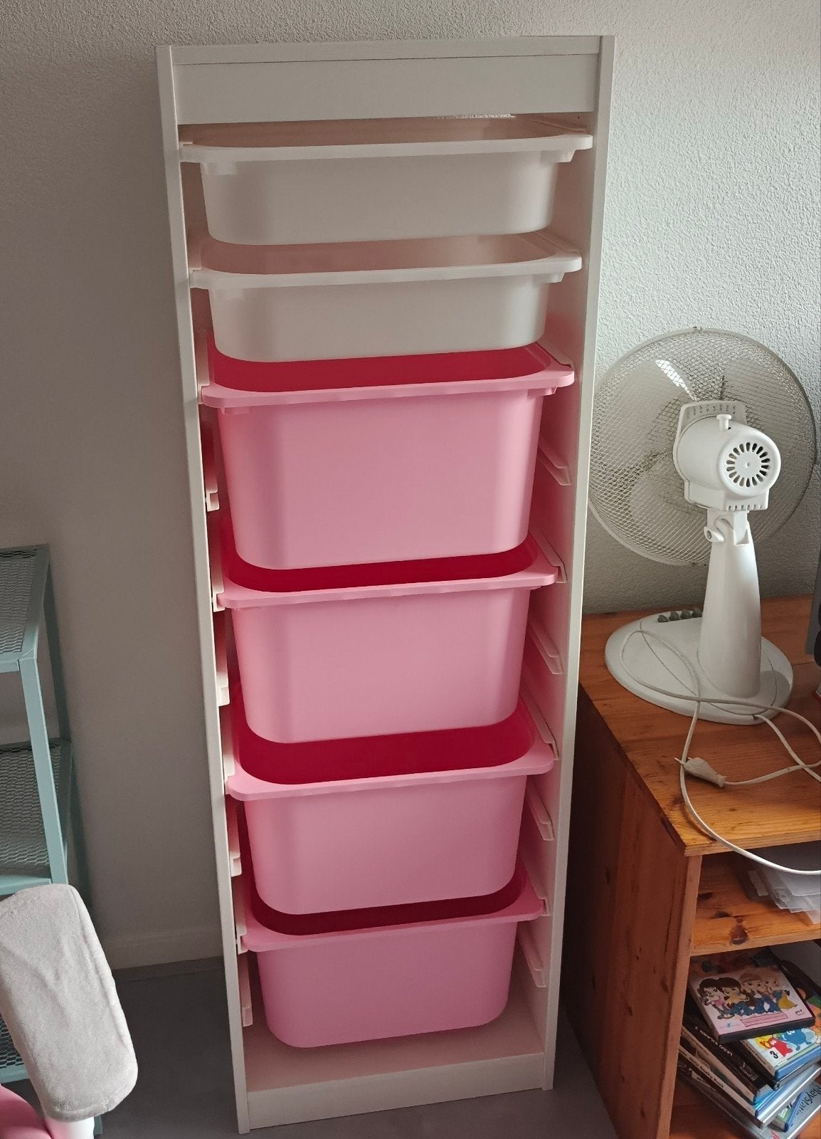 ikea trofast inclusief bakken, Ophalen, Minder dan 50 cm, 5 laden of meer, Zo goed als nieuw