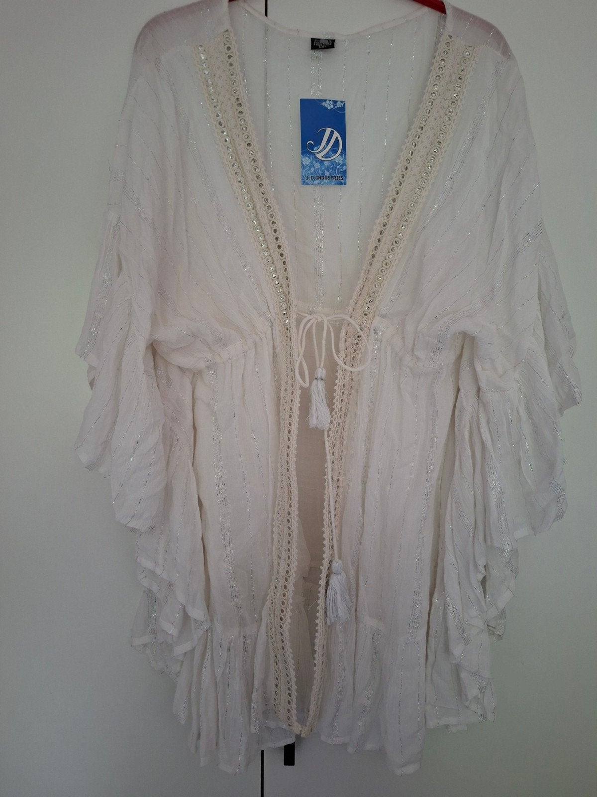 Wit Ibiza vestje 38-44, Kleding | Dames, Ophalen of Verzenden, Nieuw, Maat 38/40 (M), Wit