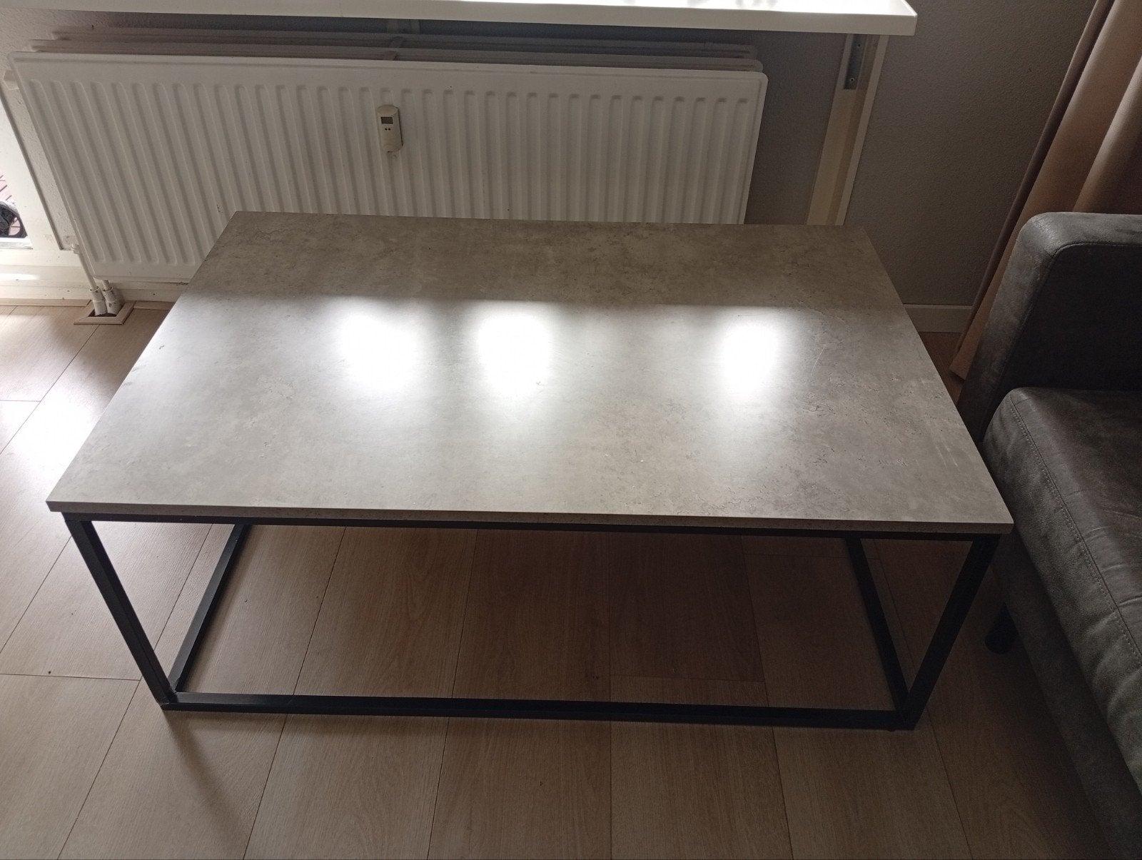 Salontafel dokkedal marmerlook, Huis en Inrichting, Tafels | Salontafels, Ophalen, 50 tot 100 cm, 50 tot 100 cm, Zo goed als nieuw