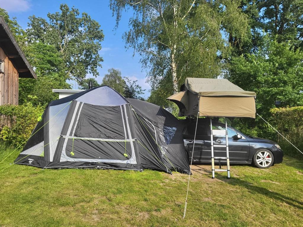 Comfortabele daktent met luifel avontuurlijke reizen, Ophalen of Verzenden, Gebruikt, Tot en met 2