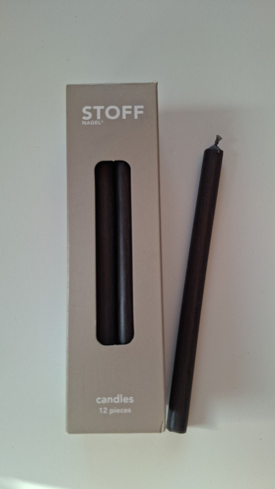 stoff nagel kaarsen, donker grijs, voor nagel kandelaar, Ophalen of Verzenden, Nieuw, Grijs, Handen en Nagels