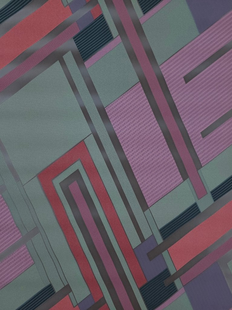 7760 geometrisch 80s  vintage behang art deco retro swiet, Huis en Inrichting, Ophalen of Verzenden, Bruin
