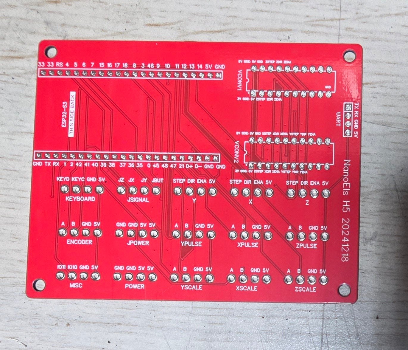 PCB nanoELS H5 project elektronische langsvoeding draaibank, Doe-het-zelf en Verbouw, Ophalen of Verzenden, Nieuw, Onderdeel, Computergestuurd (Cnc)