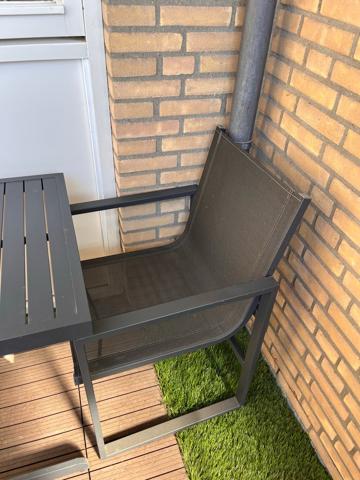 Garden Impressions Alabama Balkonset - 2 Stoelen, Tafel, 2 V, Gebruikt, Aluminium, Tuinset, Eettafel