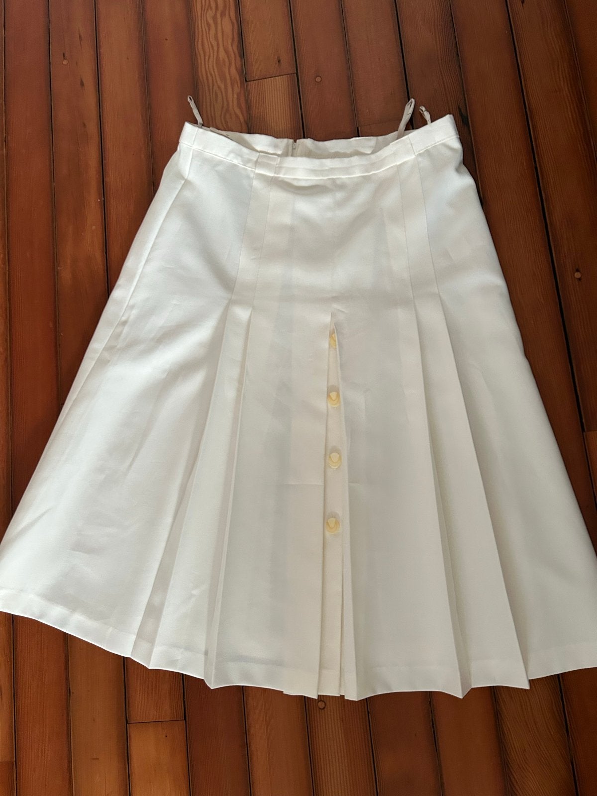 Retro vintage wit crème rok gevoerd mt 48, Ophalen of Verzenden, Gedragen, Maat 46/48 (XL) of groter, Wit