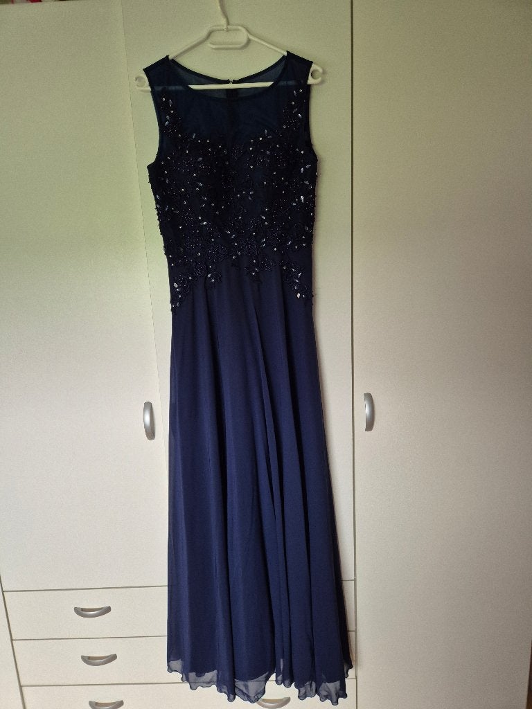 Feestjurk / galajurk, Galajurk, Blauw, Ophalen of Verzenden, Maat 36 (S)