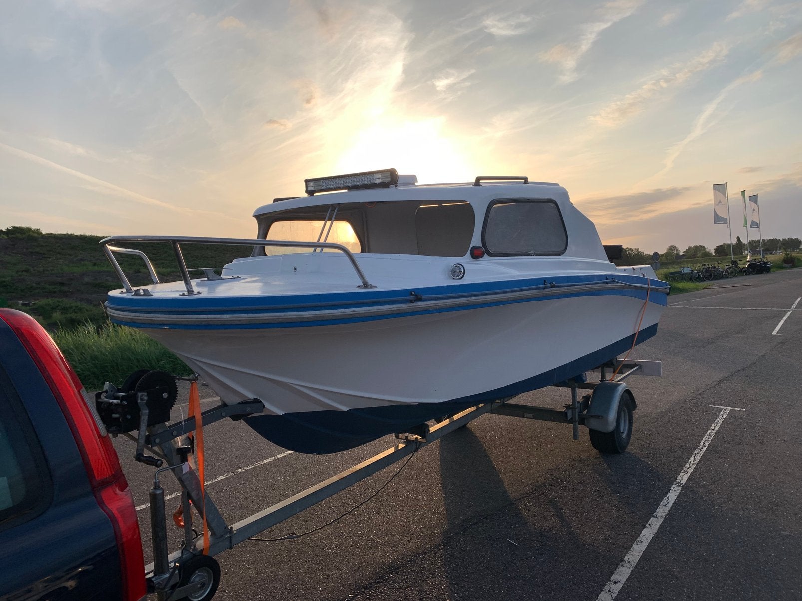 Klassieke Gustom Speedboot 1962 Speedway 28pk elektr,start, Watersport en Boten, Gebruikt, 26 m, 5 m, Ophalen of Verzenden