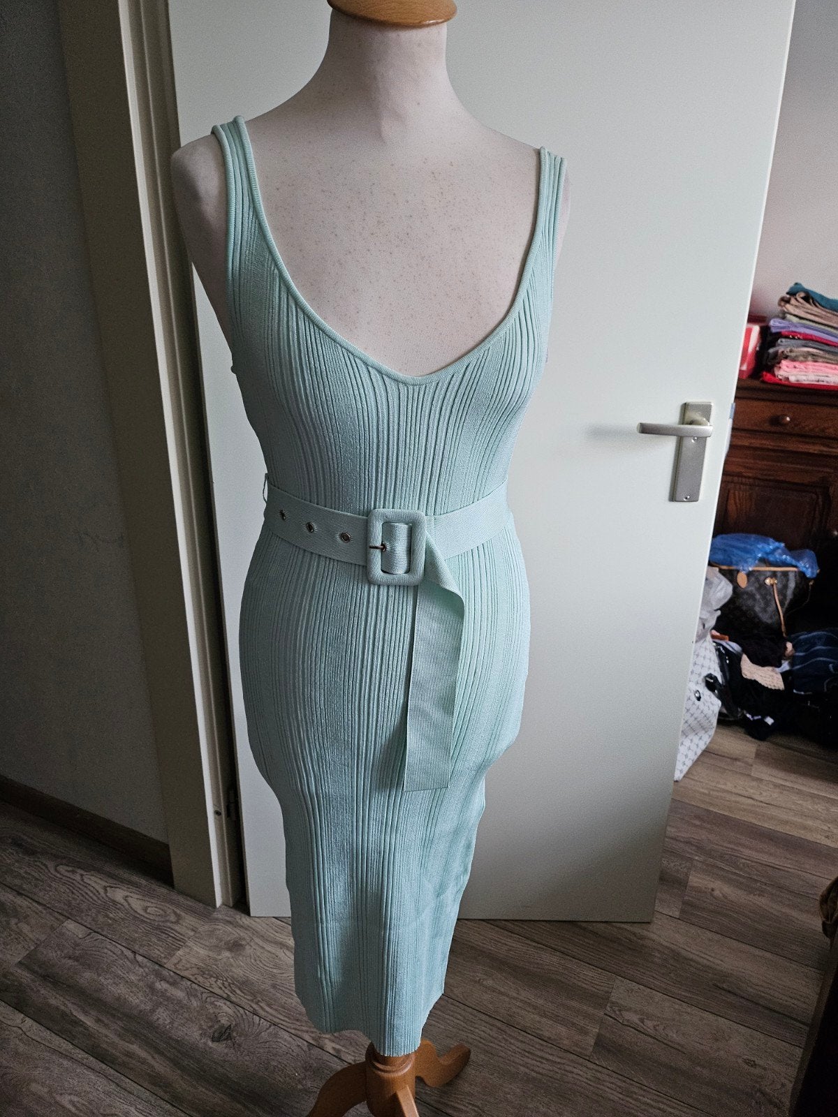 Marciano by Guess Jurk, Kleding | Dames, Jurken, Nieuw, Maat 34 (XS) of kleiner, Groen, Onder de knie, Ophalen of Verzenden