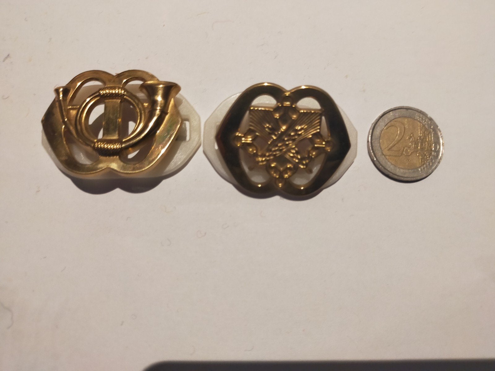 2 mini baret emblemen LMB, Ophalen of Verzenden, Landmacht, Nederland, Embleem of Badge