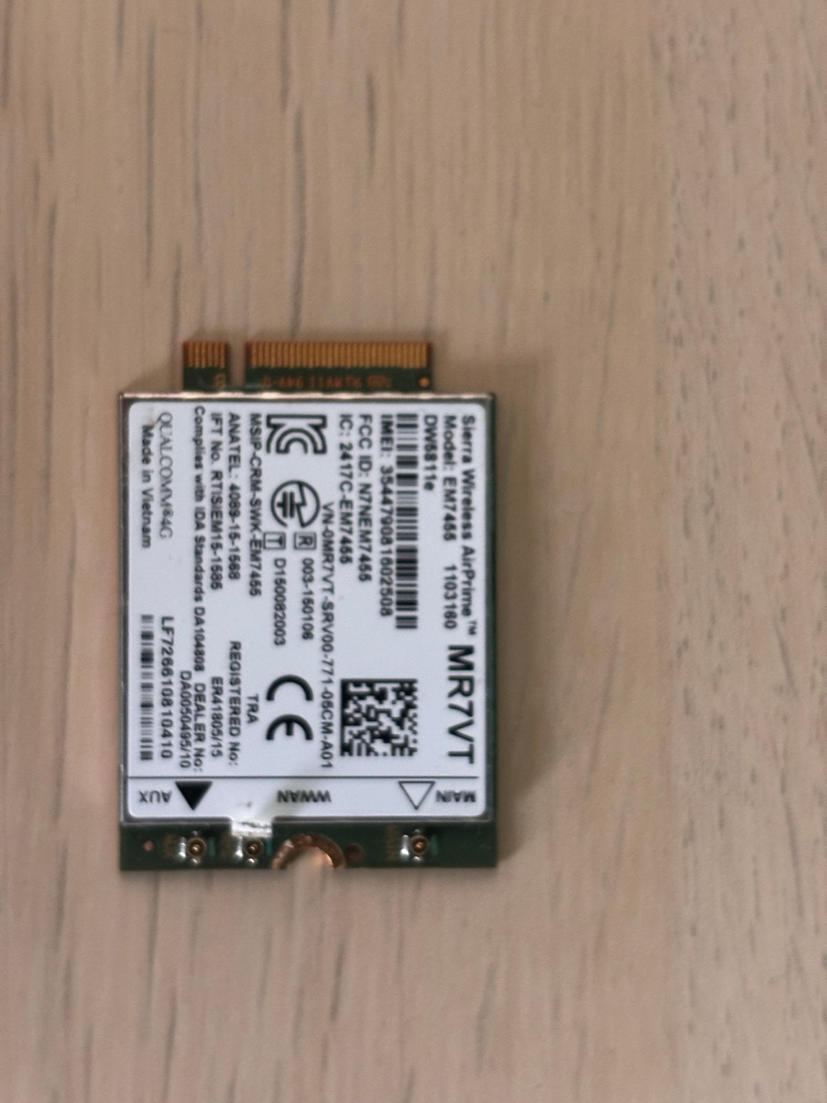 Sierra Wireless AirPrime EM7455 4G LTE WWAN Module, Ophalen of Verzenden, Gebruikt