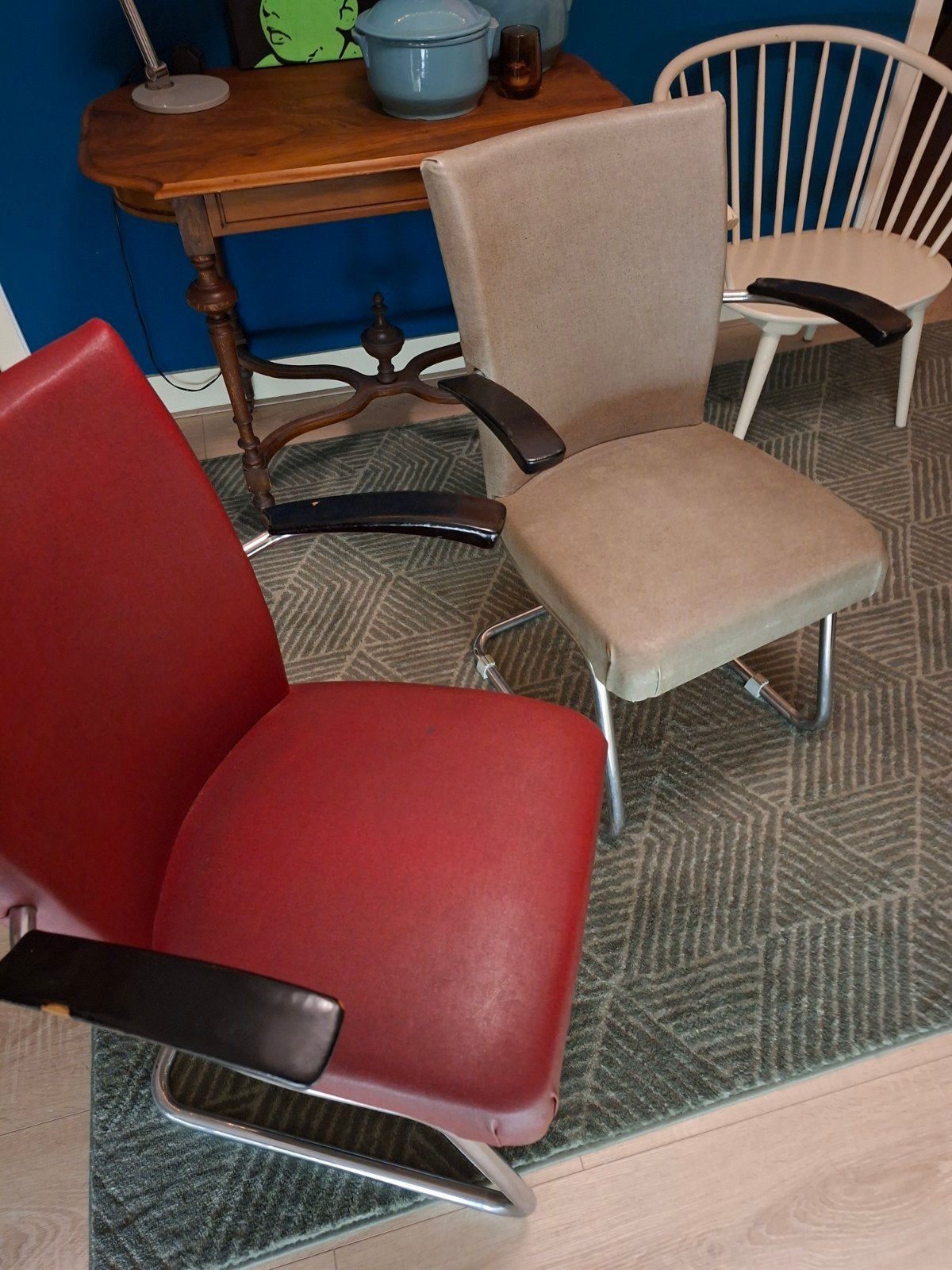 2 Gispen / de Wit fauteuiltjes, Ophalen, Twee