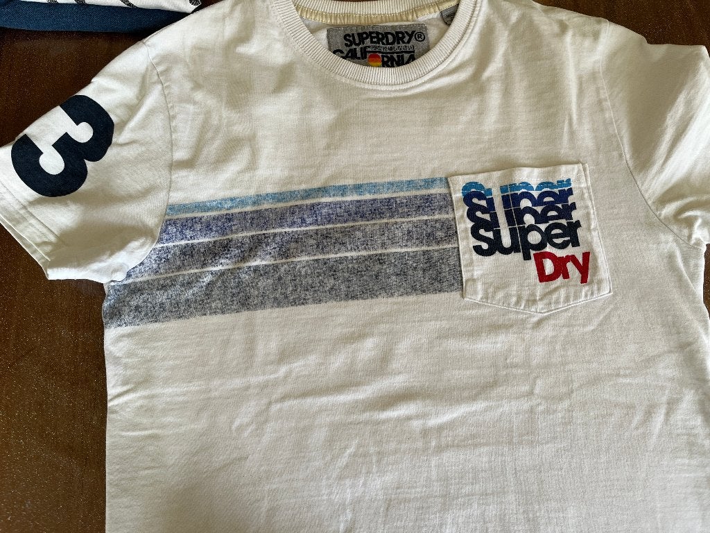 Superdry t-shirt, Kleding | Heren, T-shirts, Ophalen of Verzenden, Gedragen, Wit, Superdry