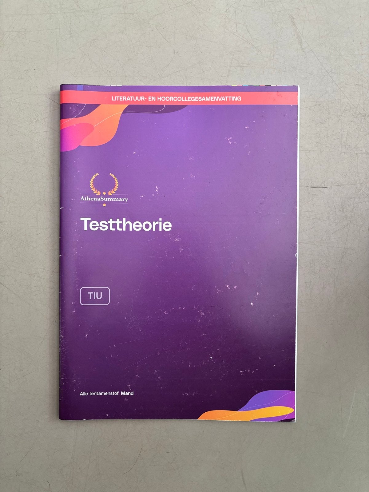 Athena Samenvatting Testtheorie - Tilburg University, Boeken, Verzenden, Alpha, Gelezen, WO