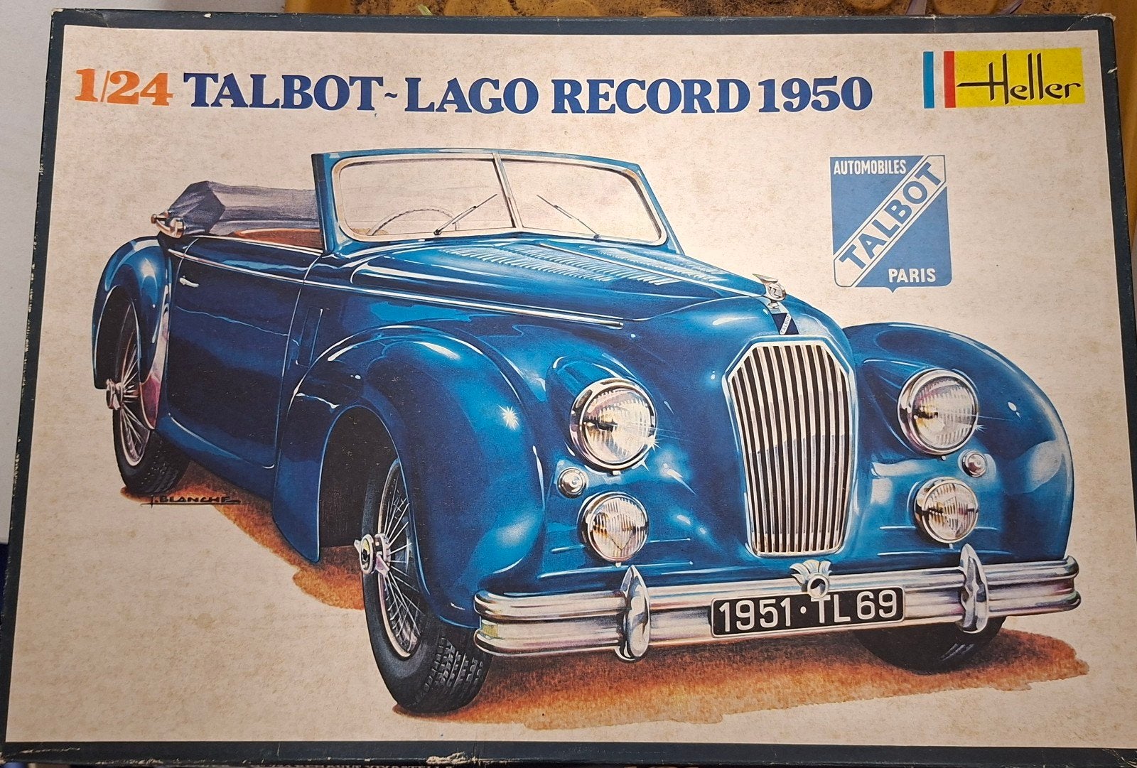Heller 1/24 Talbot-Lago Record 1950 Modelbouwkit, Ophalen of Verzenden, Nieuw, Auto, Overige merken