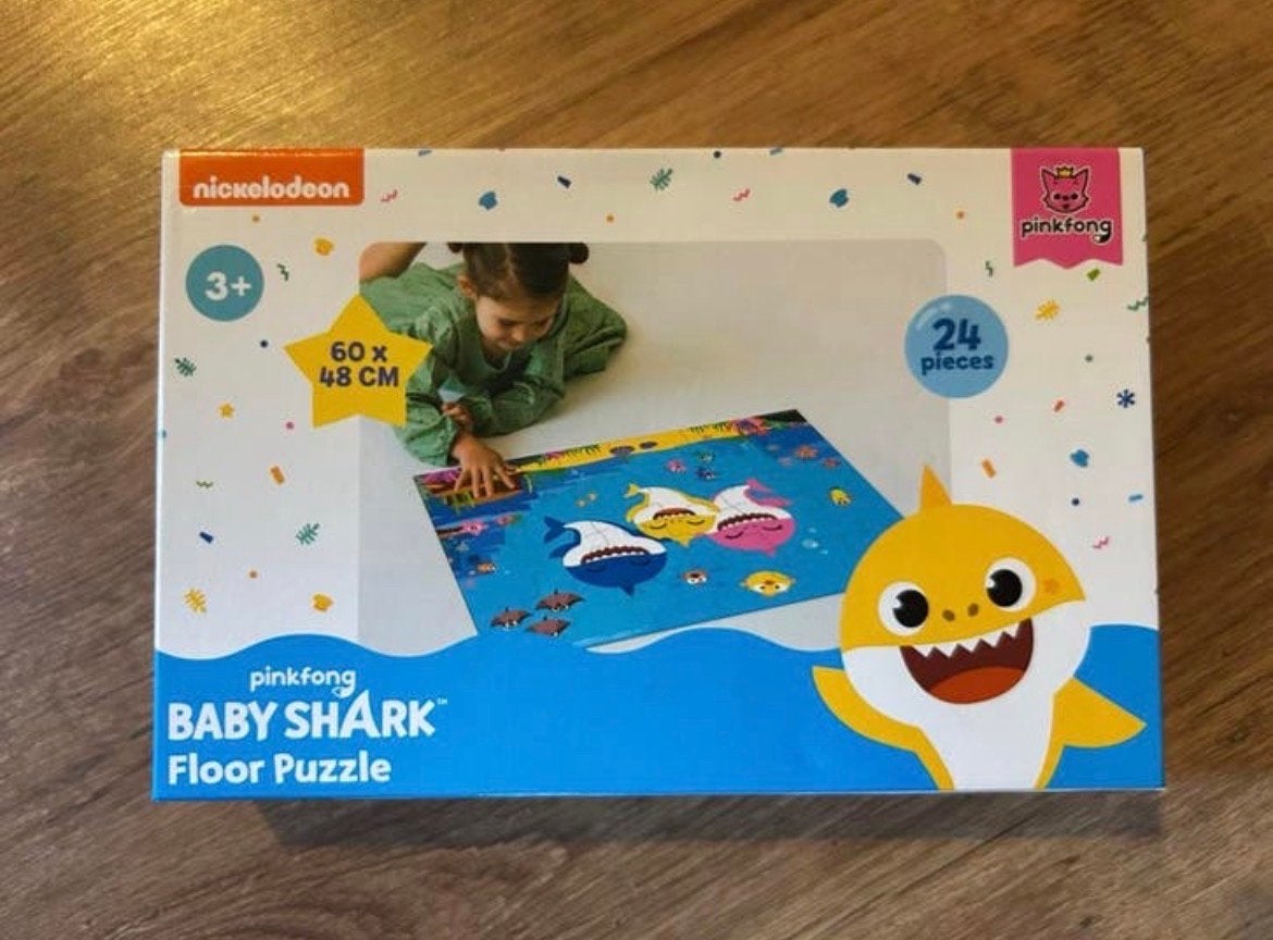 Nieuw Baby Shark Vloerpuzzel 24 stuks - Nickelodeon Pinkfong, Ophalen of Verzenden, 10 tot 50 stukjes, Nieuw, 2 tot 4 jaar