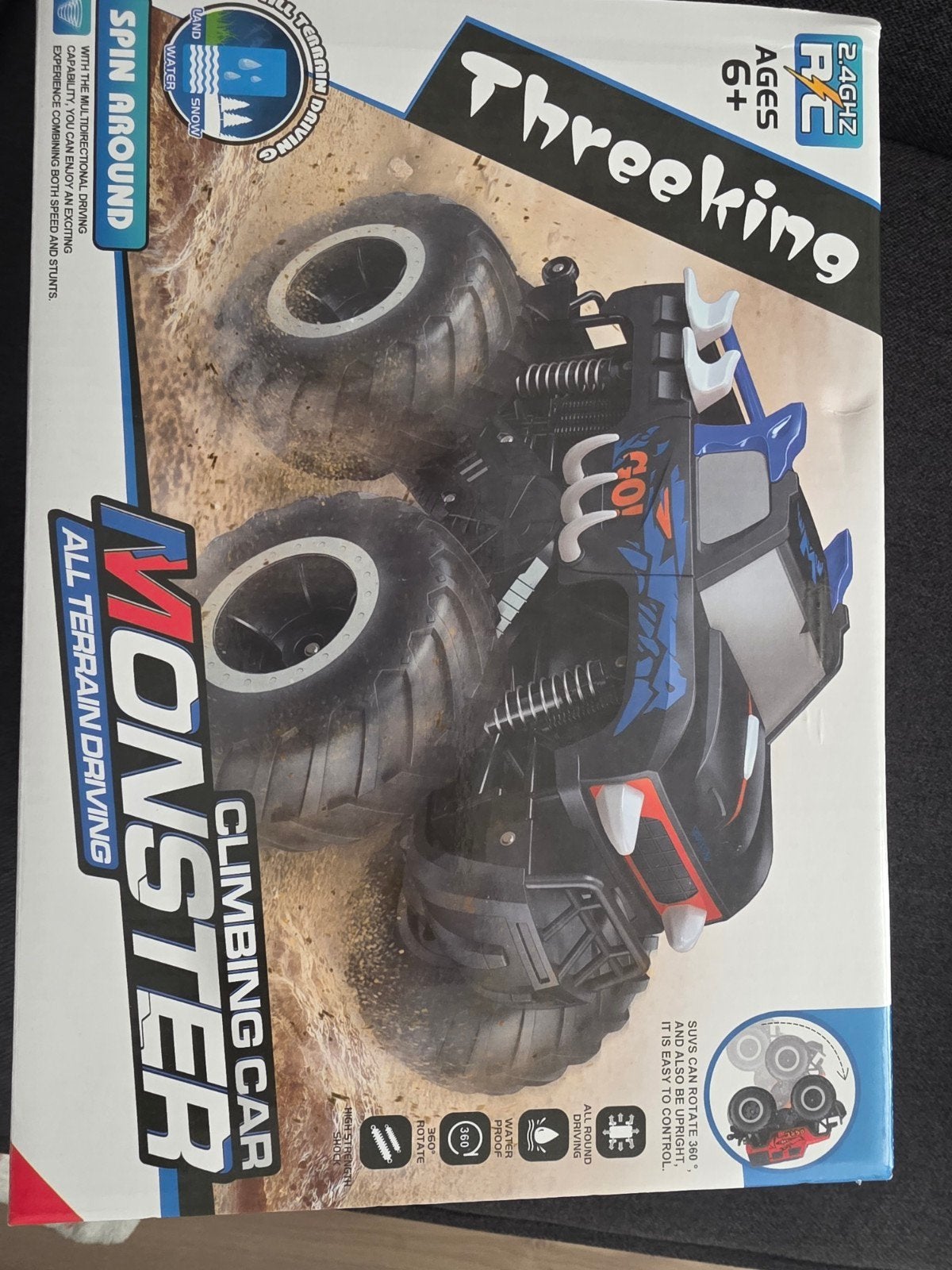 Threeking RC Monster Climbing Car - Nieuw in doos, Kinderen en Baby's, Ophalen of Verzenden, Nieuw, Afstandsbediening
