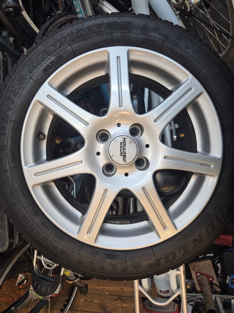 Zeer nette set lm velgen,4x98 ford ka of fiat 500, Auto-onderdelen, Ophalen, Gebruikt, 15 inch, Banden en Velgen