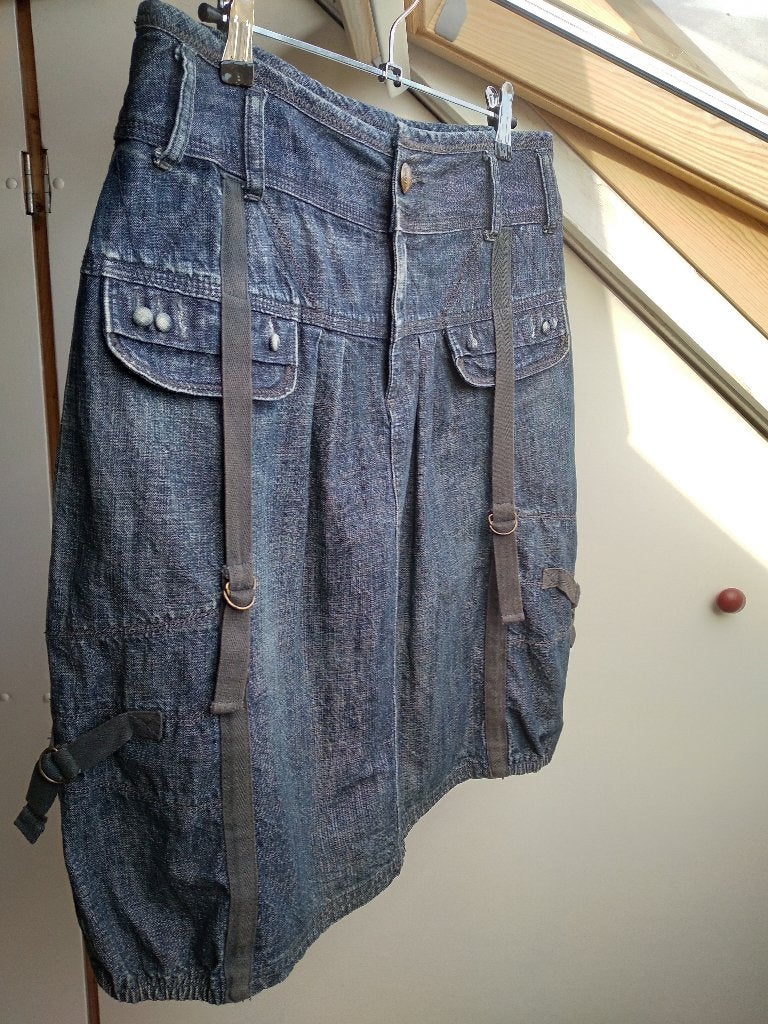 Blauwe spijkerrok van Didi maat S, Kleding | Dames, Blauw, Didi, Ophalen of Verzenden, Knielengte