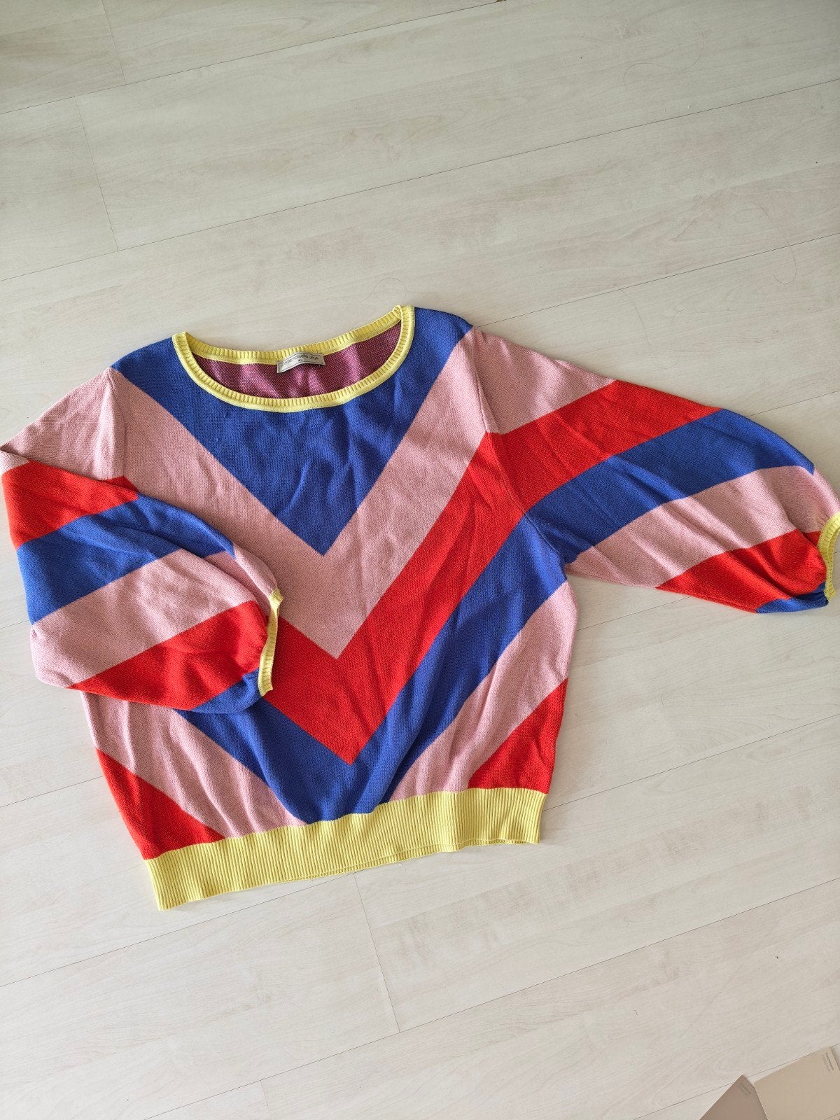 Mademoiselle Yéyé trui met kleurrijke strepen, Kleding | Dames, Meerkleurig, Maat 46/48 (XL) of groter, Mademoiselle Yéyé, Ophalen of Verzenden