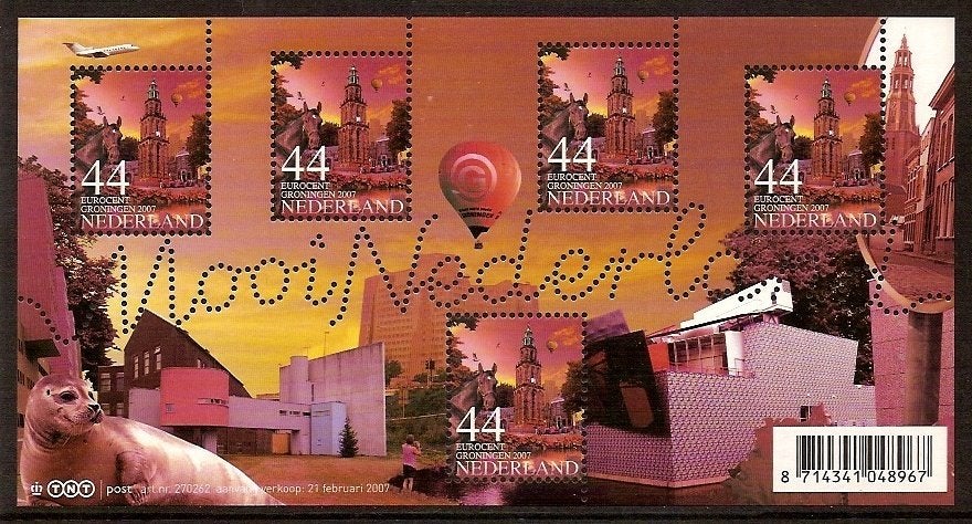 Nederland NVPH nr 2492 postfris Mooi NL Groningen 2007, Ophalen of Verzenden, Na 1940, Postfris
