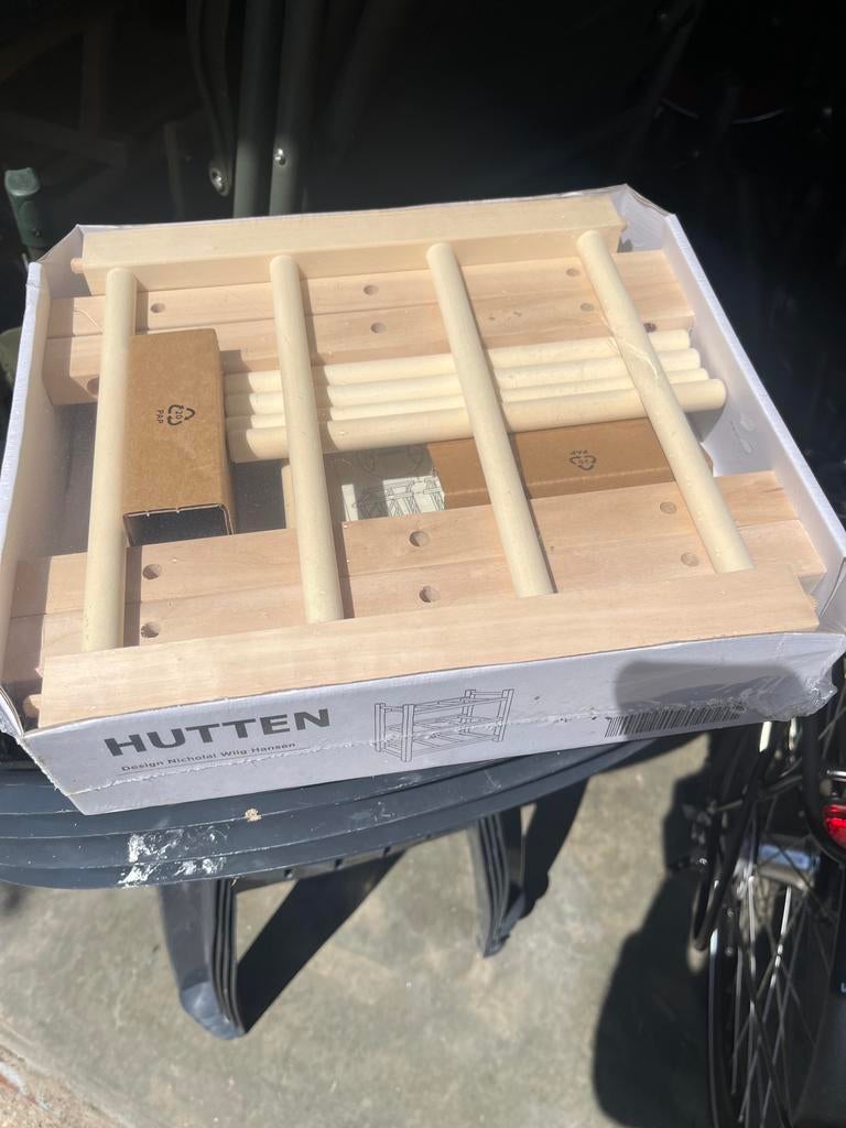 IKEA HUTTEN Wijnrek - Nieuw in doos, Huis en Inrichting, Woonaccessoires | Wijnrekken, Nieuw, Ophalen of Verzenden, Hout, 5 tot 15 flessen