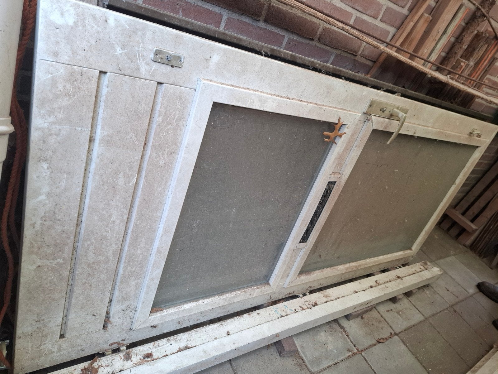 Gebruikte buitendeur met glas en brievenbus, Ophalen, Gebruikt, 80 tot 100 cm, Buitendeur