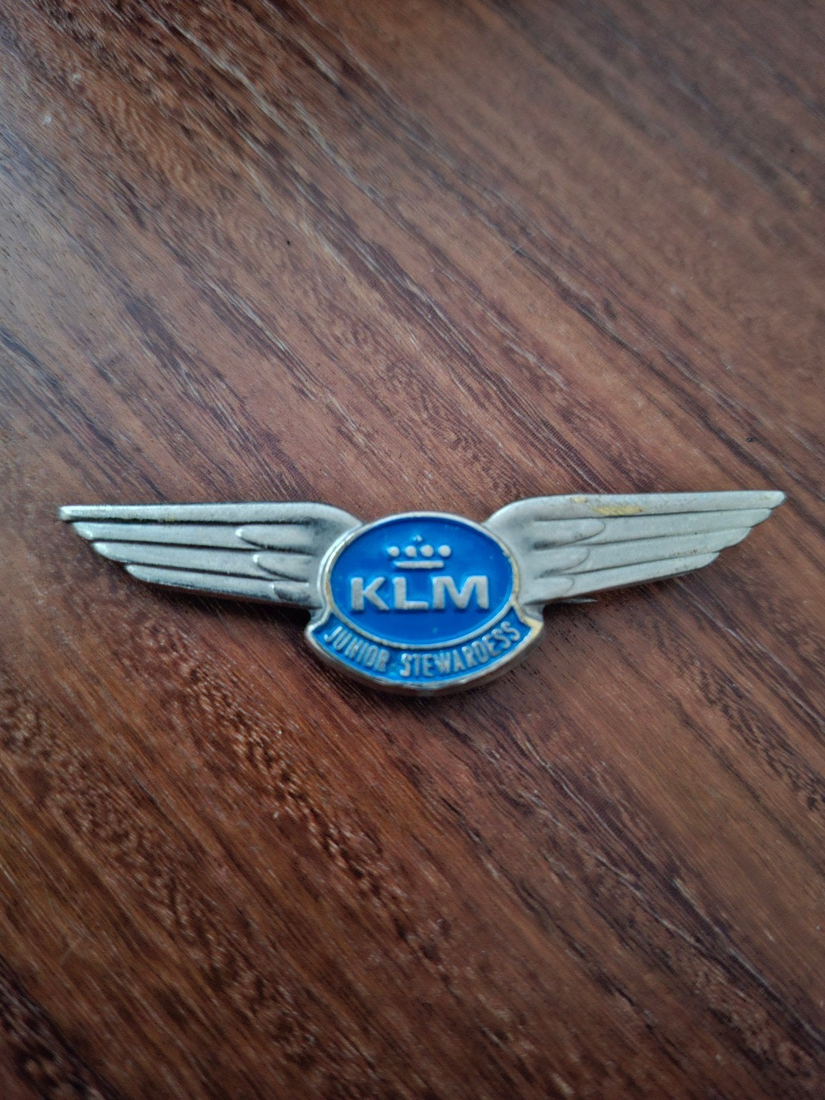 Vintage KLM Junior Stewardess Speld - Wing, Ophalen of Verzenden, Gebruikt, Overige typen