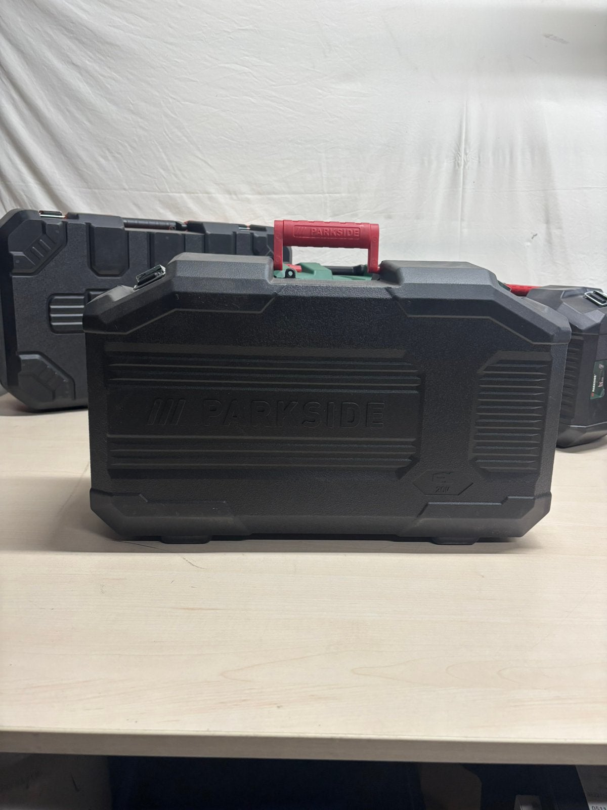 Parkside PMBA 20-Li A1 20V Accu Bandzaag–Compleet met Koffer, Ophalen, Gevuld, Zo goed als nieuw