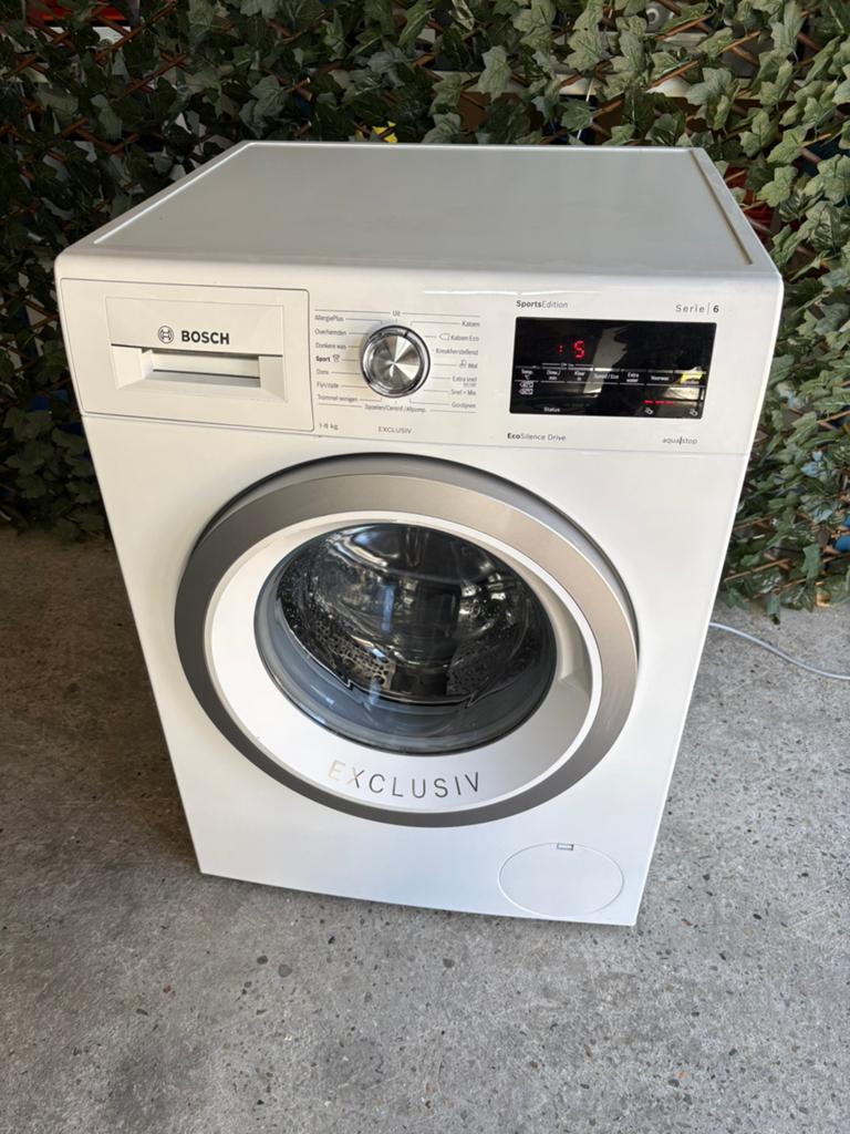Bosch Serie 6 SportsEdition 8kg 1400 toeren, Witgoed en Apparatuur, Ophalen, 1200 tot 1600 toeren, Minder dan 85 cm, 8 tot 10 kg