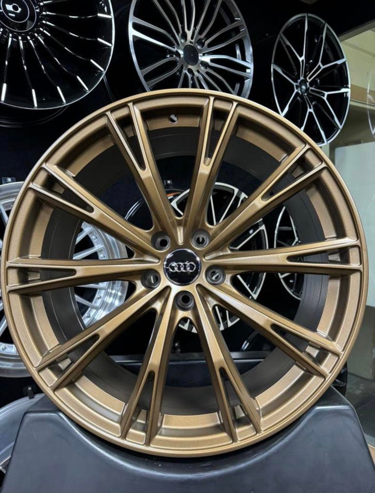 20 inch velgen voor Audi ABT BRONS 5x112 A4 A5 A6 A7 Q3 Q5 V, Auto-onderdelen, Banden en Velgen, Velg(en), 20 inch, Personenwagen