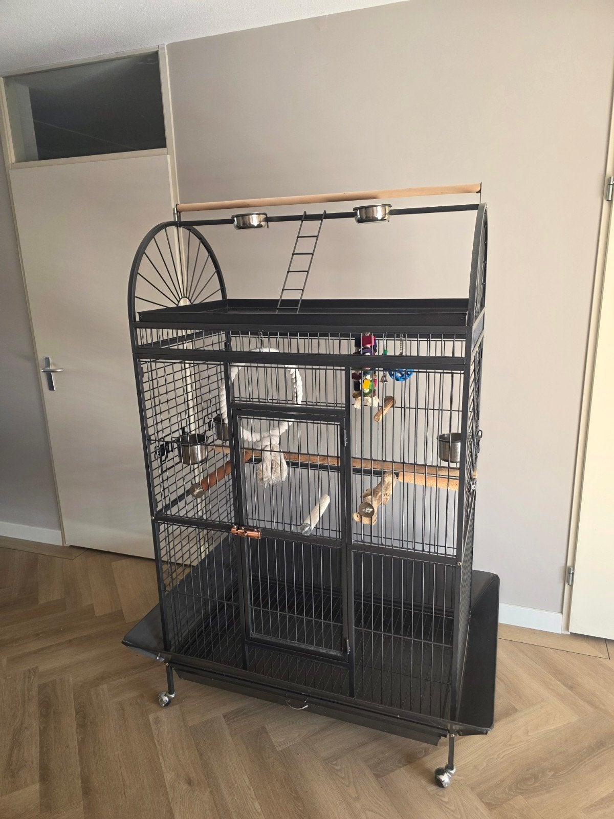 Vogelkooi xl, Ophalen, Zo goed als nieuw, Metaal, Vogelkooi