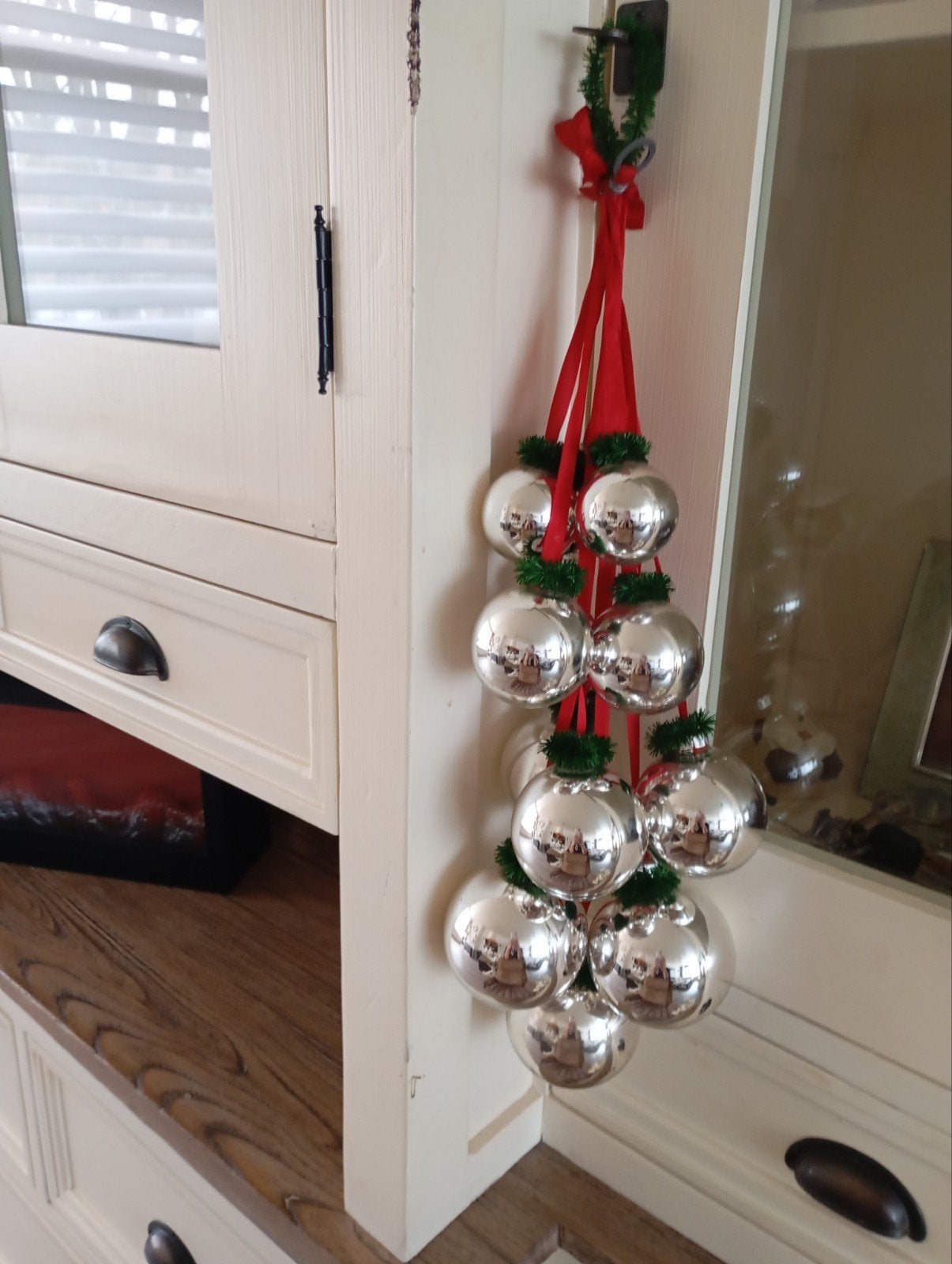 ANTIEKE TROS 12 ZILVEREN KERSTBALLEN  25€ ZIE FOTO,S., Diversen, Ophalen of Verzenden