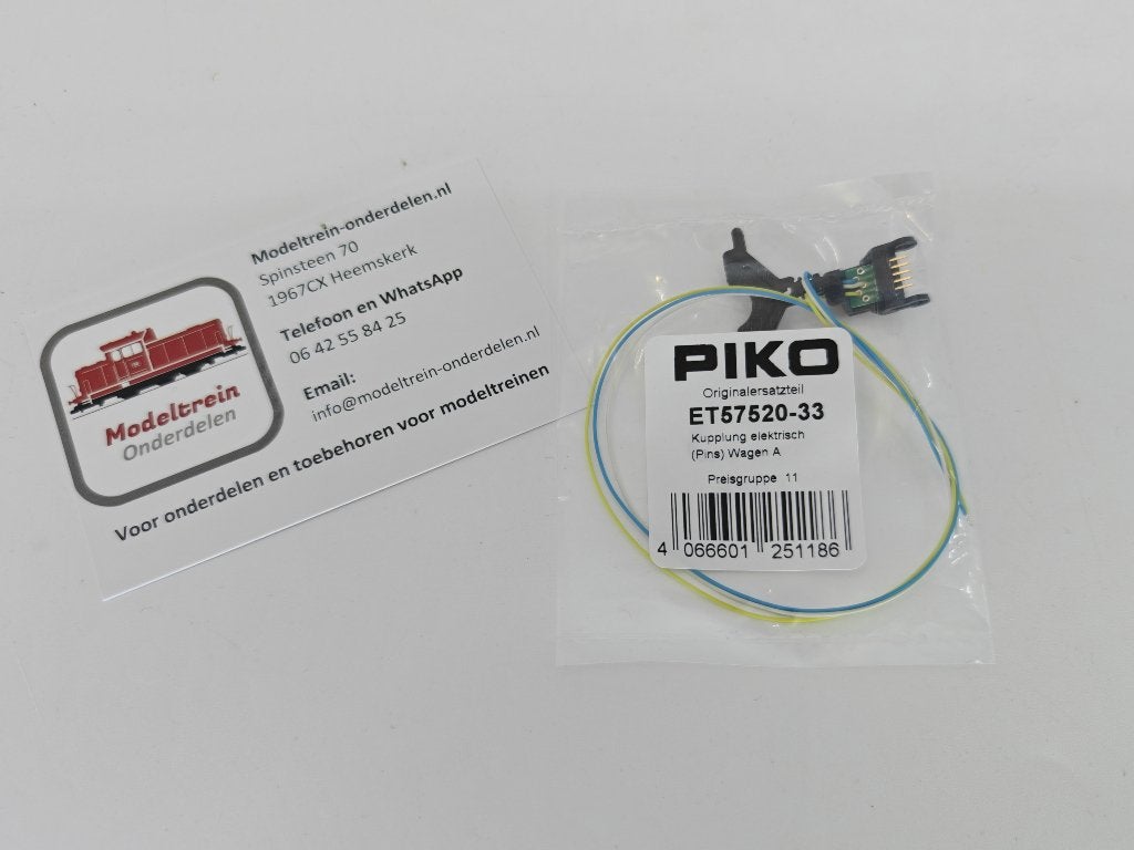 Piko - Hondekop (Mat54) koppeling, Hobby en Vrije tijd, Nieuw, NS, Modeltrein-onderdelen.nl, Info@modeltrein-onderdelen.nl