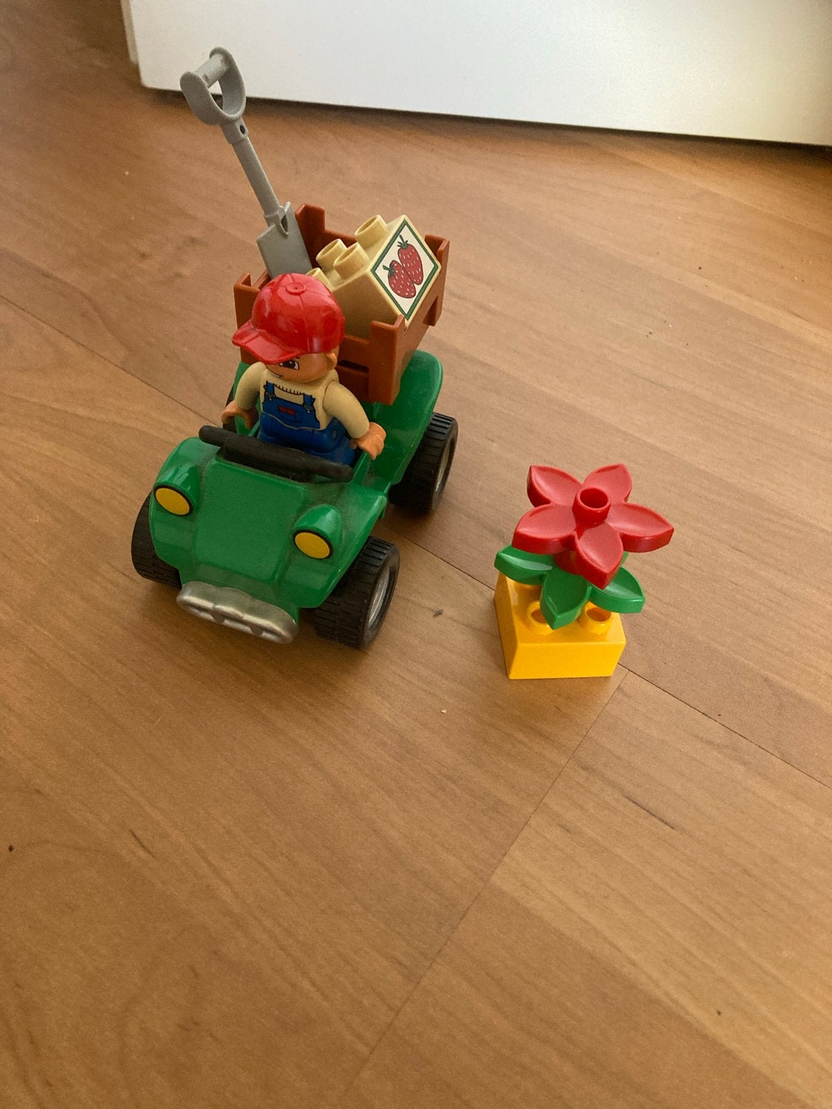 Lego Duplo boerderij set met boer en voertuig, Inclusief minifiguren, Gebruikt, Overige thema's, Ophalen of Verzenden