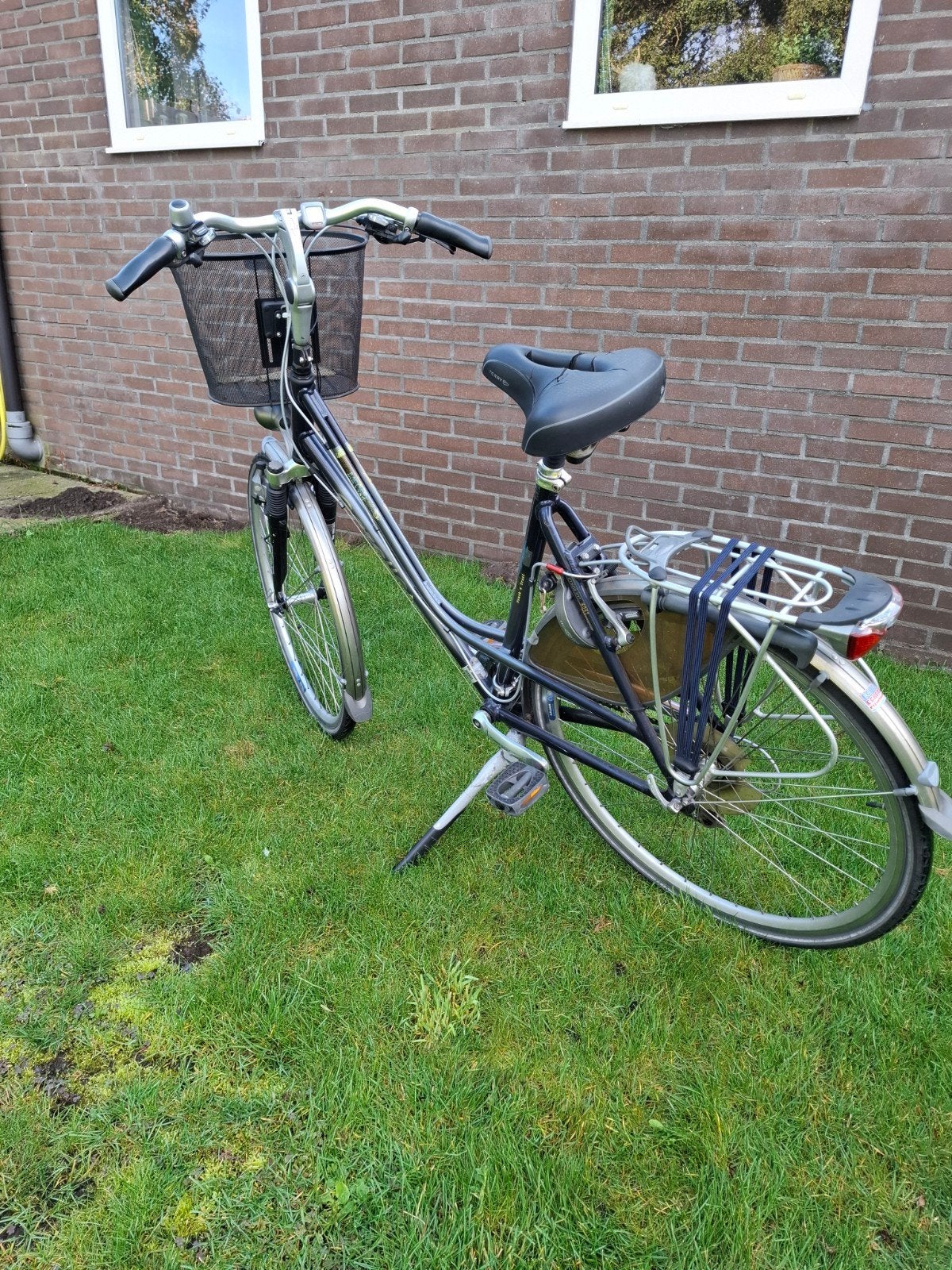Gazelle damesfiets met mand en versnellingen, Ophalen, Velgrem, Versnellingen, Gazelle