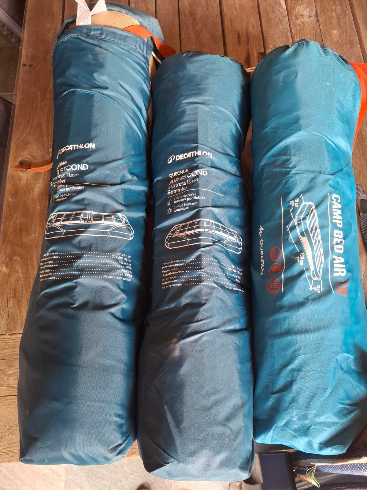 3x Opblaasbare Lattenbodems - Zo goed als nieuw, Caravans en Kamperen, Ophalen of Verzenden, Zo goed als nieuw, 1-persoons