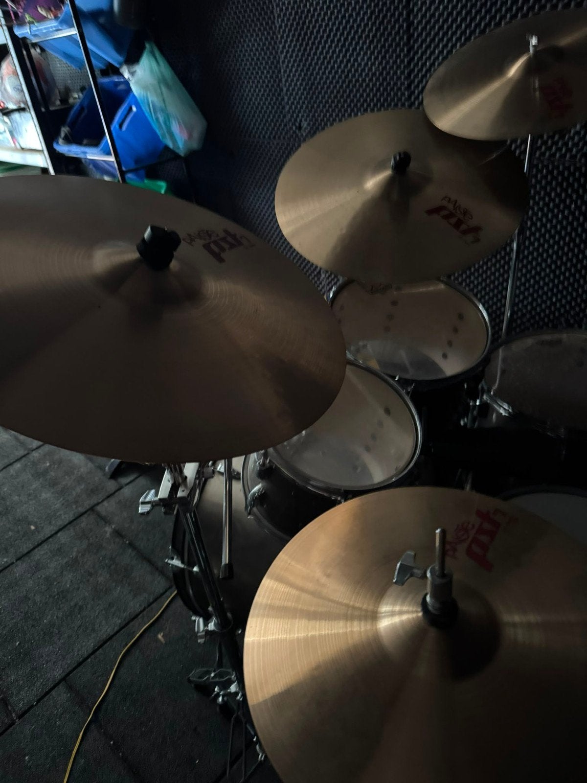 compleet drumstel met accessoires, Ophalen, Gebruikt, Pearl