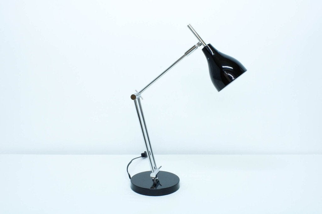 Zwarte design bureaulamp(en), Huis en Inrichting, Bureaulamp, Gebruikt, Overige merken, GU10