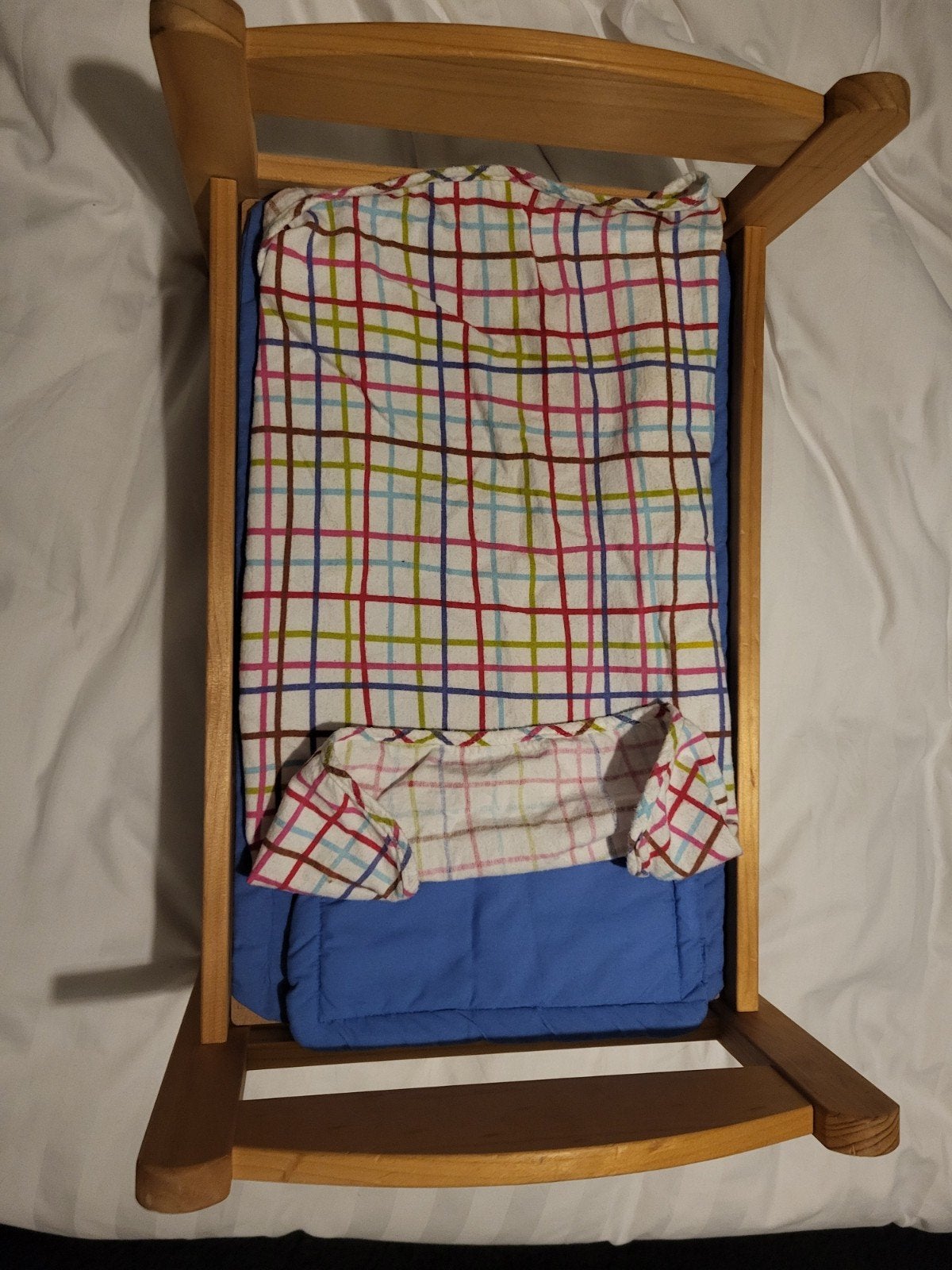 Ikea Poppenbedje van hout - Zo goed als nieuw, Ophalen, Zo goed als nieuw, Overige typen