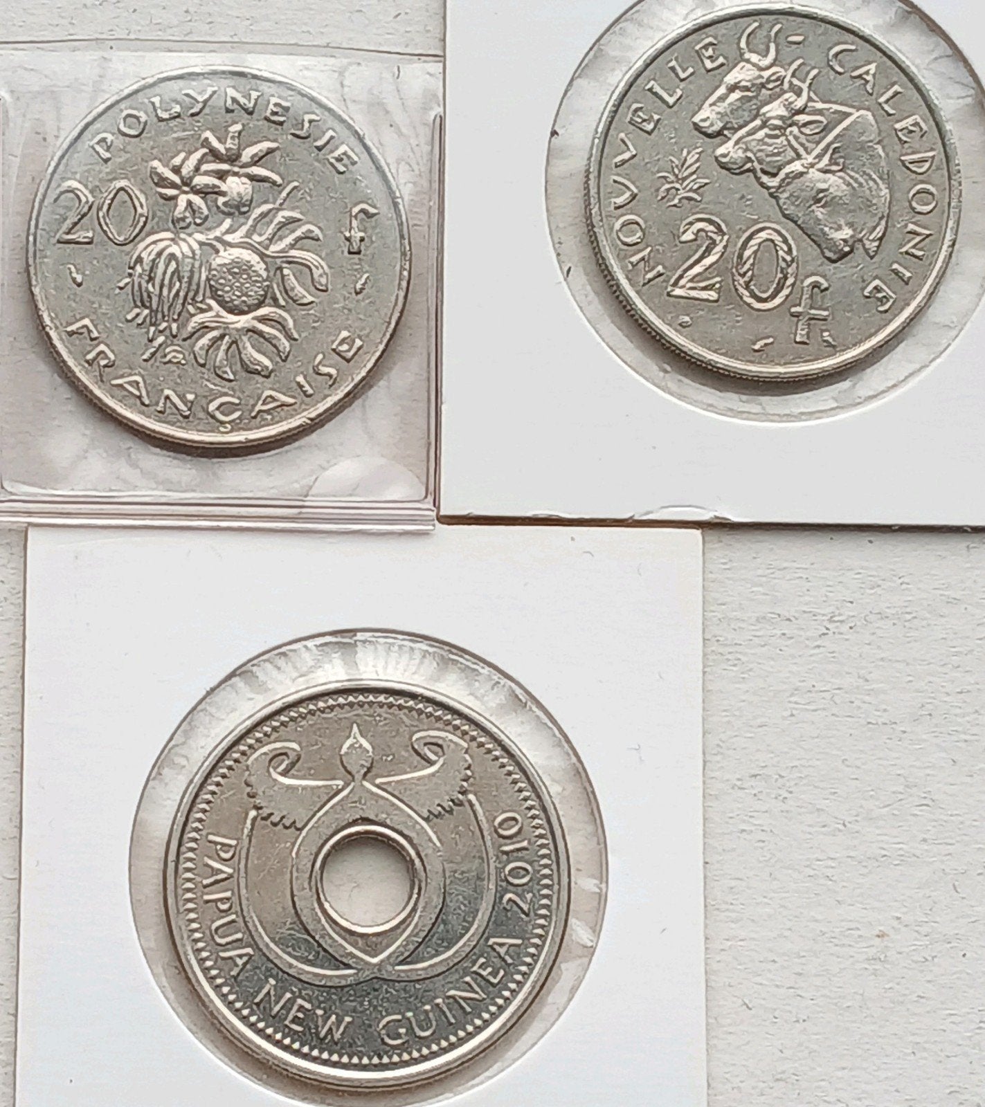 Prachtige Oude en Nieuwe Munten Oceanie Polynesie Caledonie, Ophalen of Verzenden, Buitenland, Munten